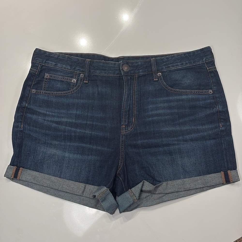 American Eagle Tomboy Midi Jean Shorts